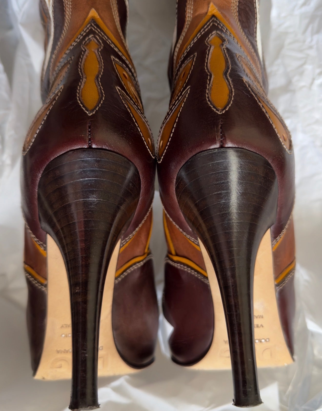 D&G SS 04 Cowboy Butterfly Boots — 36