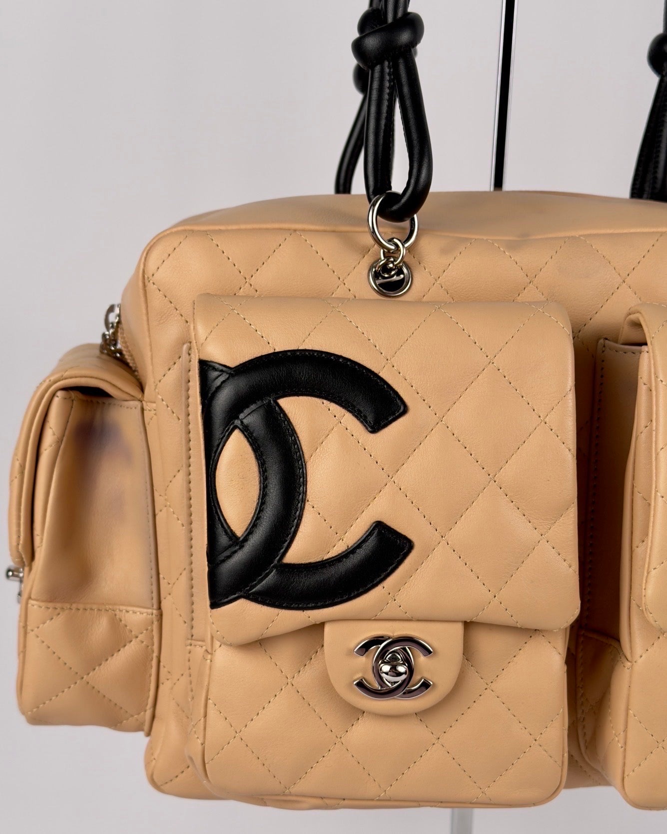 Chanel Cambon 2005 Multipocket Reporter Vintage Bag