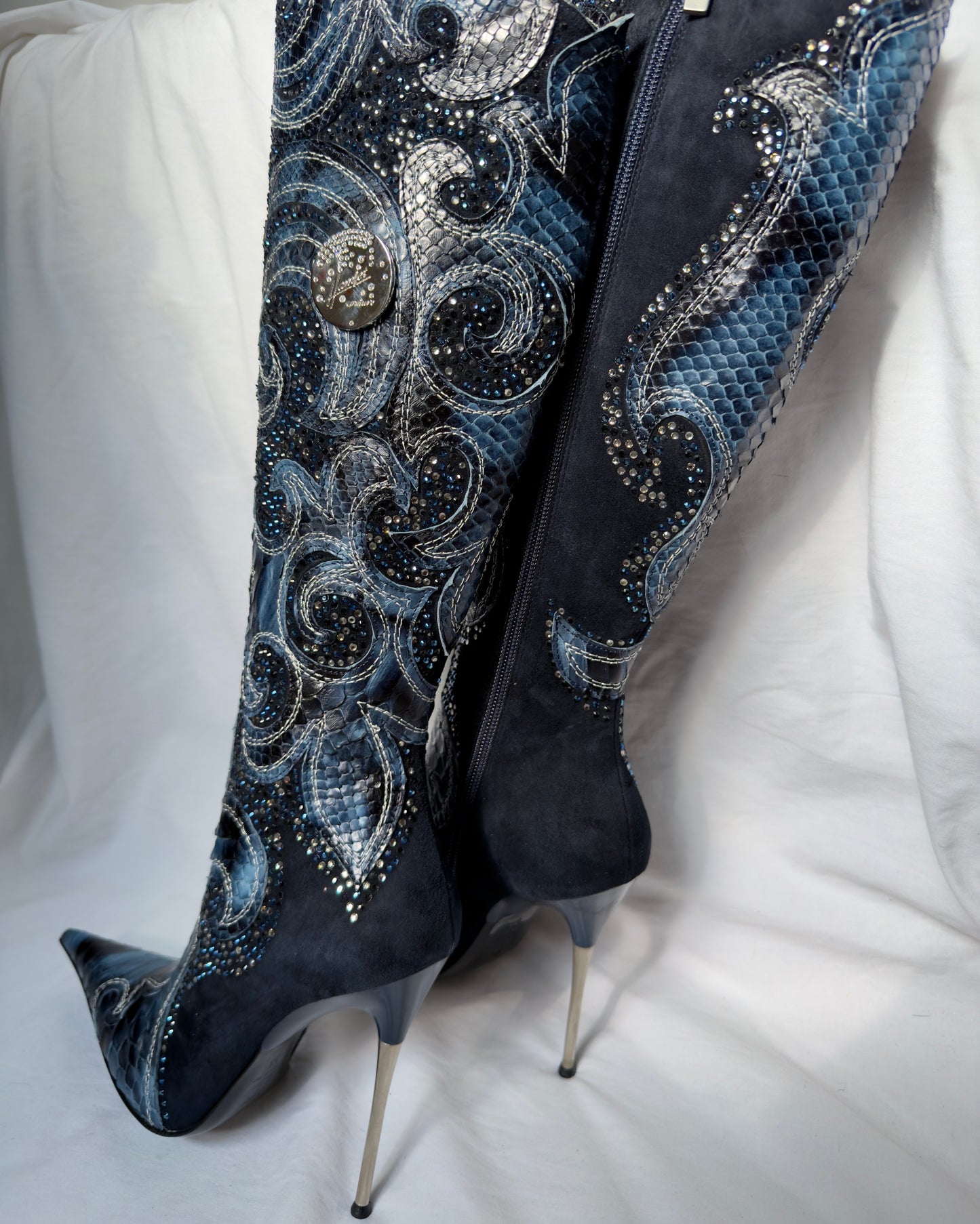 Hamlet Couture Italian Python Boots