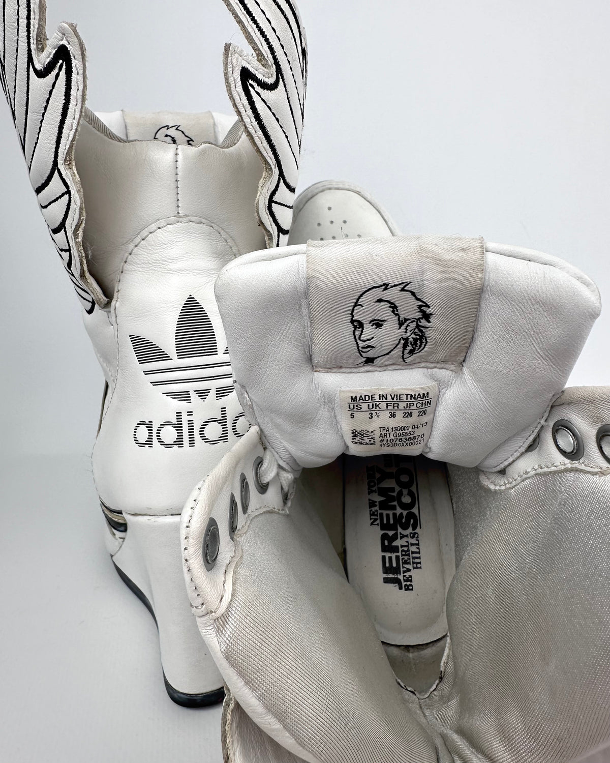 Adidas x Jeremy Scott Wing Wedge Boots — 36 US5