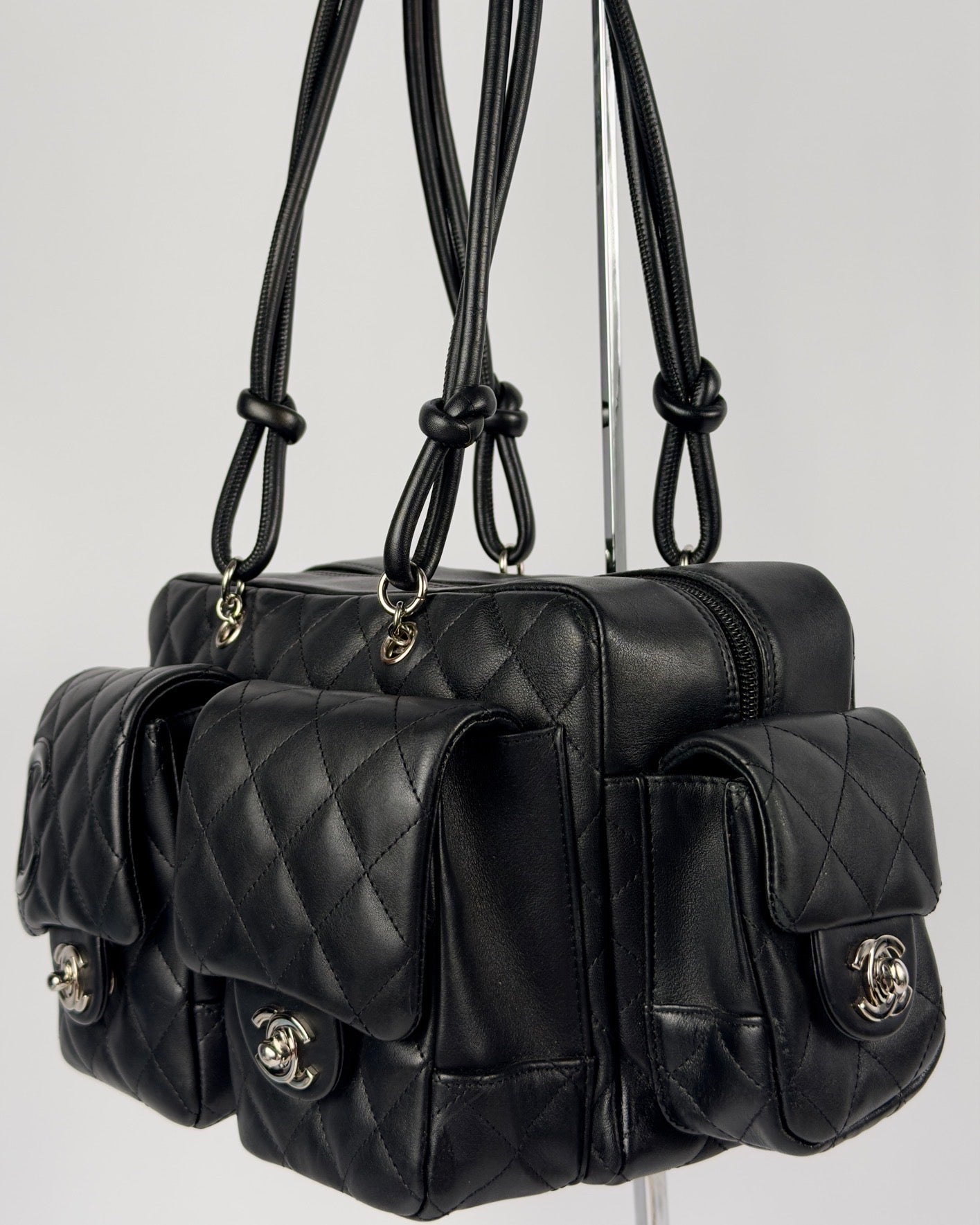 Chanel Cambon 2005 Multipocket Reporter Vintage Bag