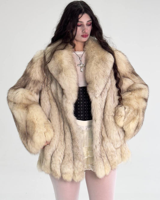Vintage Arctic Fox Fur Coat