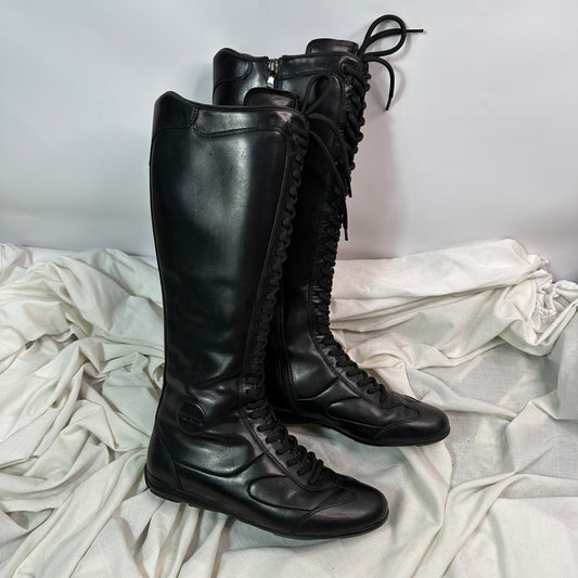 Prada Vintage Boxing Boots