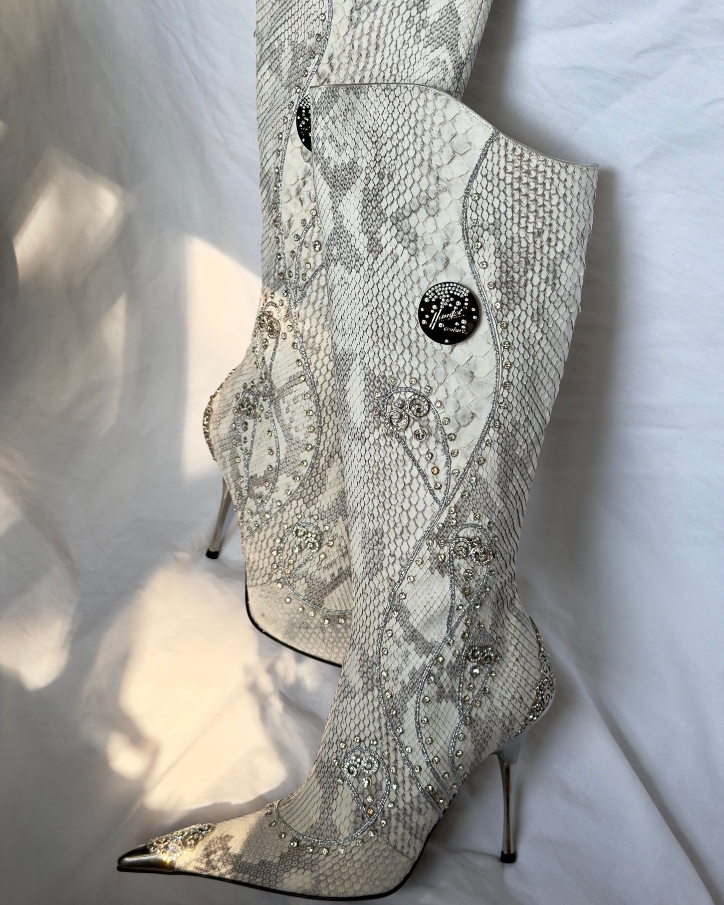 Hamlet Couture Italian Python Boots