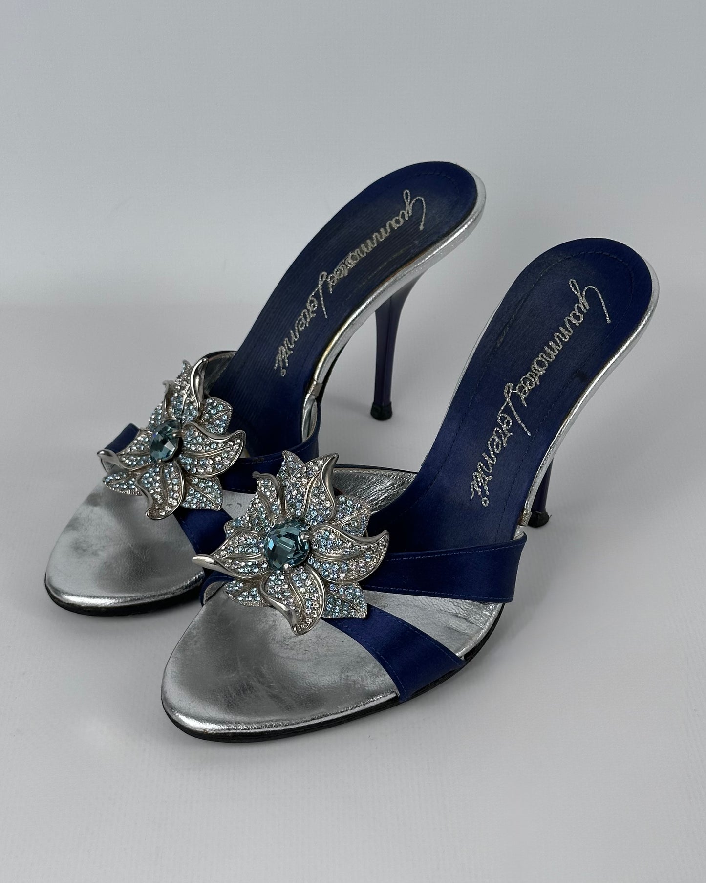 Gianmarco Lorenzi Flower Gemstone Heels — 36