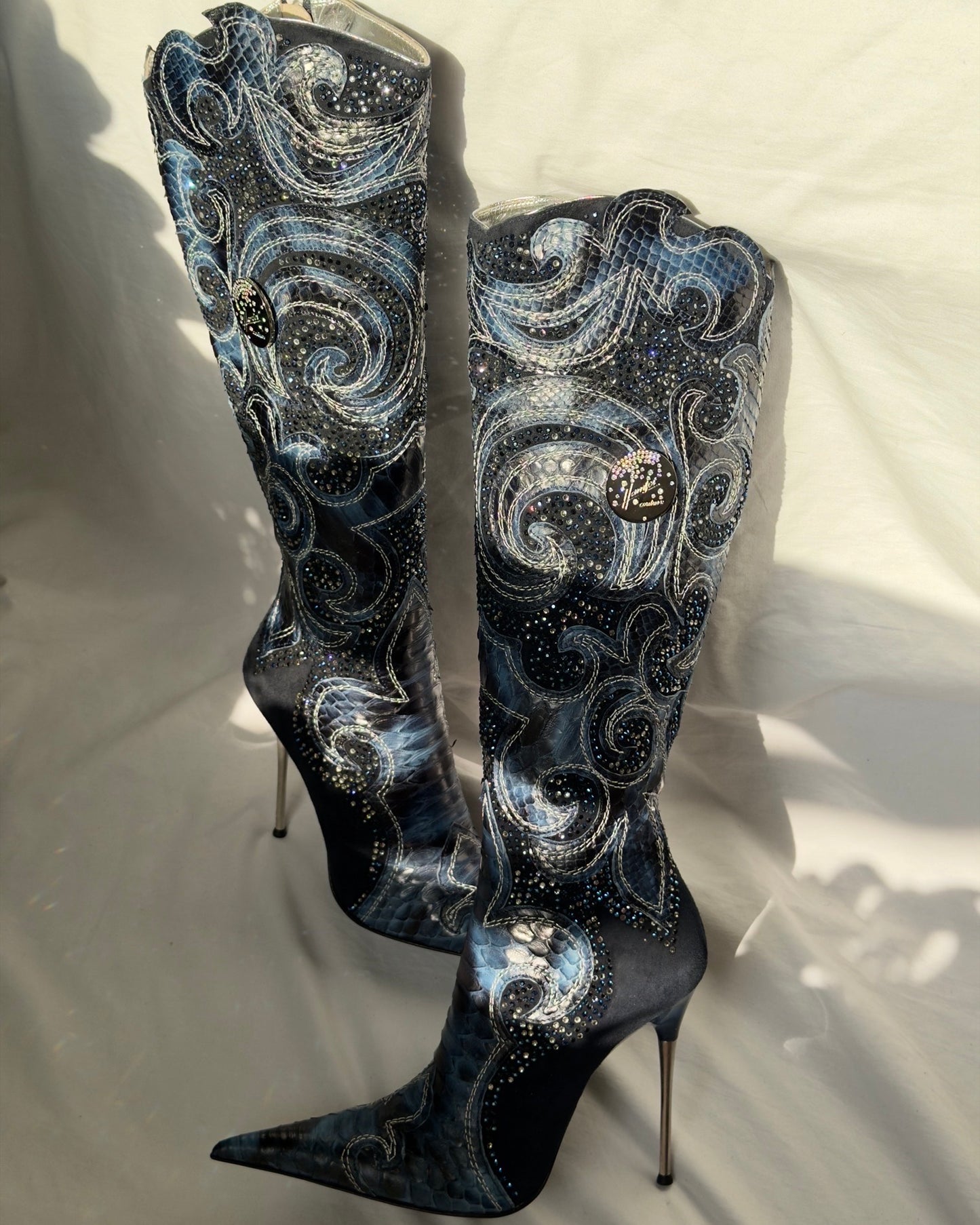 Hamlet Couture Italian Python Boots