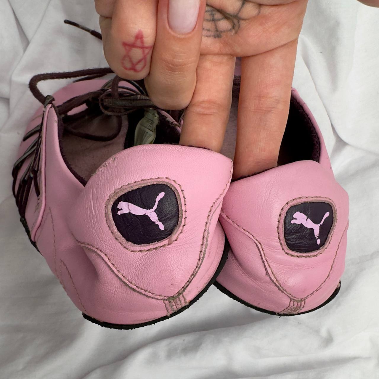 Puma Vintage Lace Up Ballet Flats — 37/38