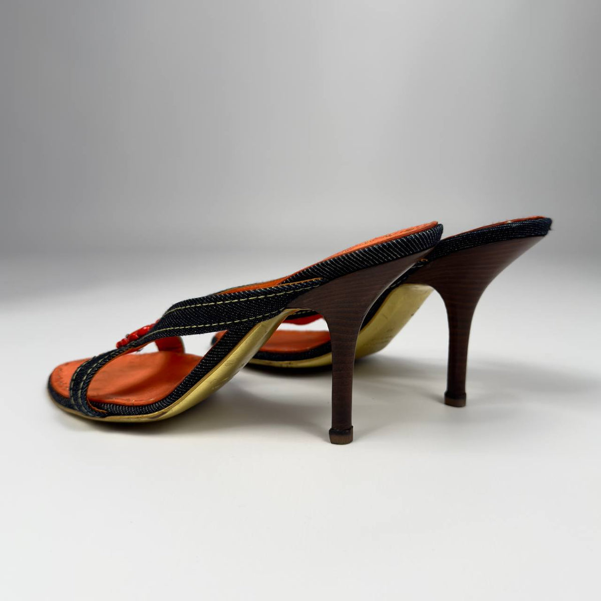 Dsquared2 2005 Crab Denim Heels — 39