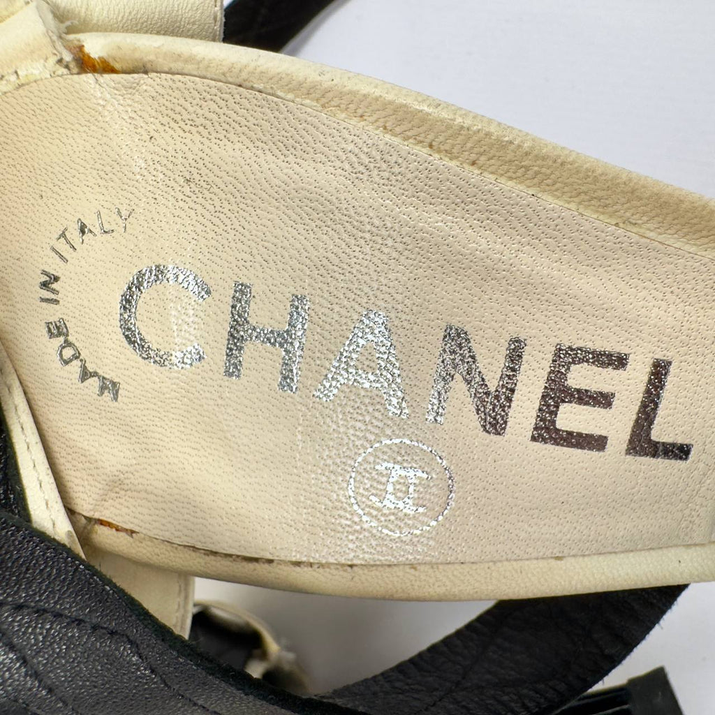 Chanel SS 2006 Runway Leather Heels — 38.5