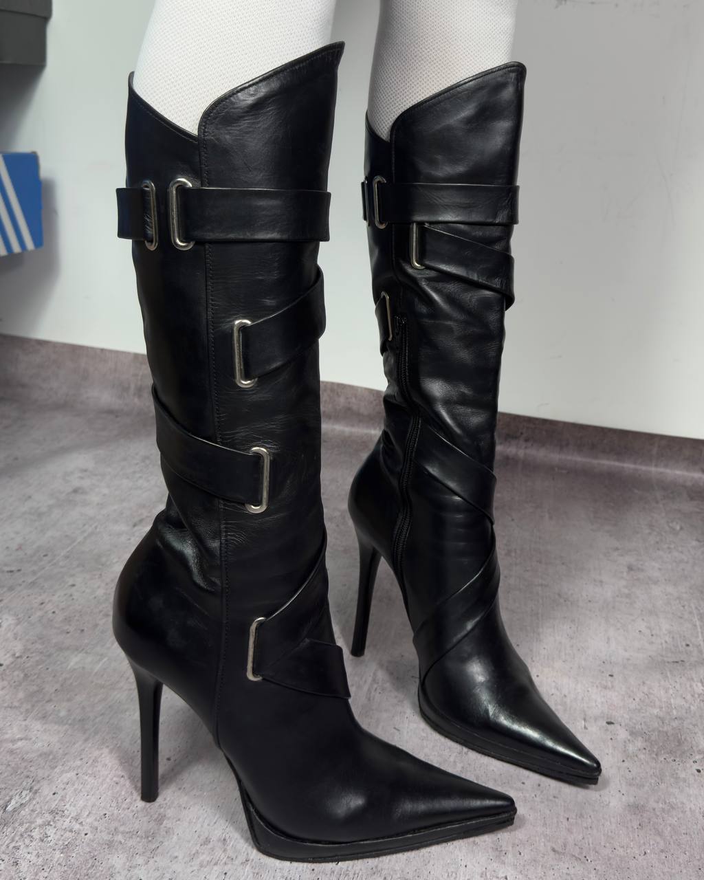 Casadei Vintage Leather Boots —36