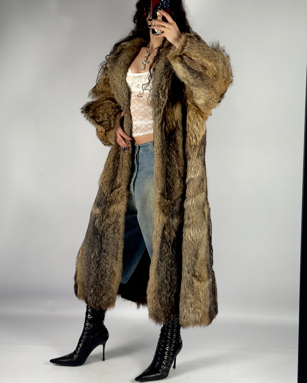 Vintage Fur Coat — S/XL