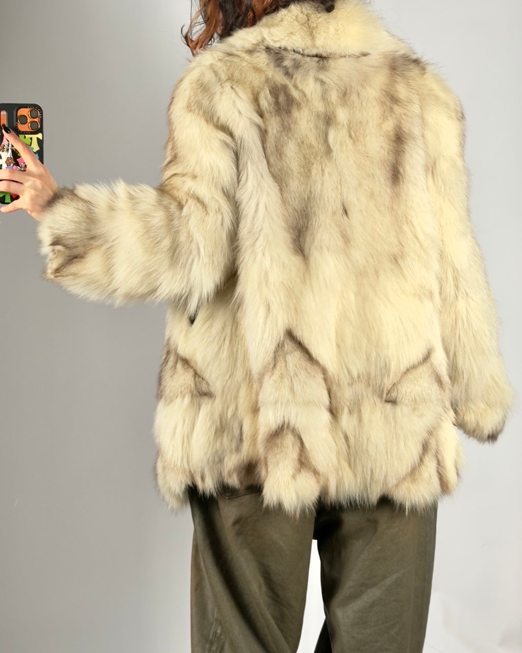 Vintage Fox Fur Jacket S/L
