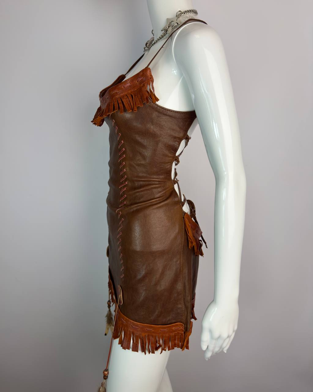 Dsquared2 S/S 2005 Runway Leather Dress