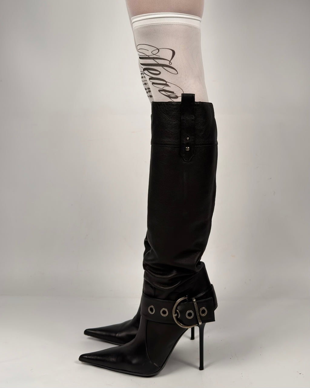 Gianmarco Lorenzi Vintage Buckle Boots — 40