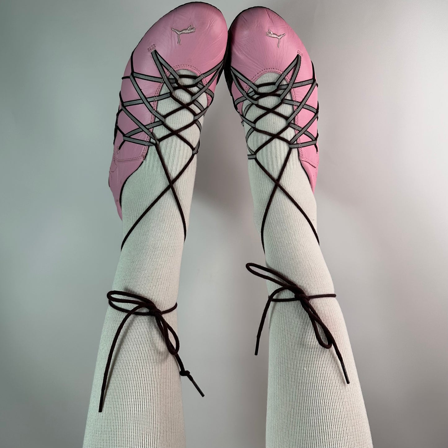 Puma Vintage Wrap Lace Up Ballet Flats