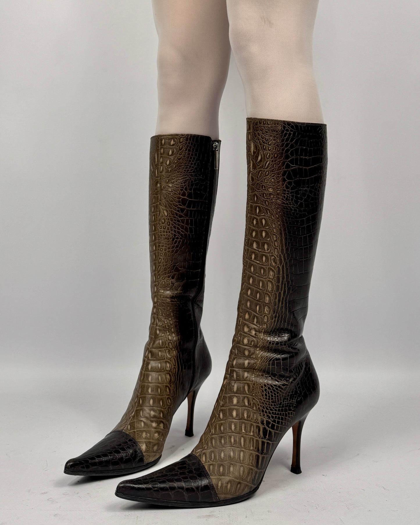 Vintage Italian Leather Boots — 39