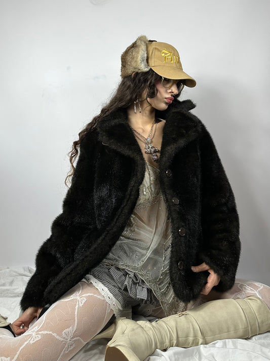 Vintage Faux Fur Coat