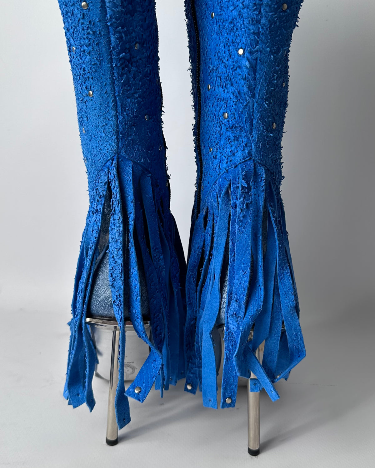 Hamlet Couture Vintage Leather Fringe Boots — 37, 37.5, 38, 38.5