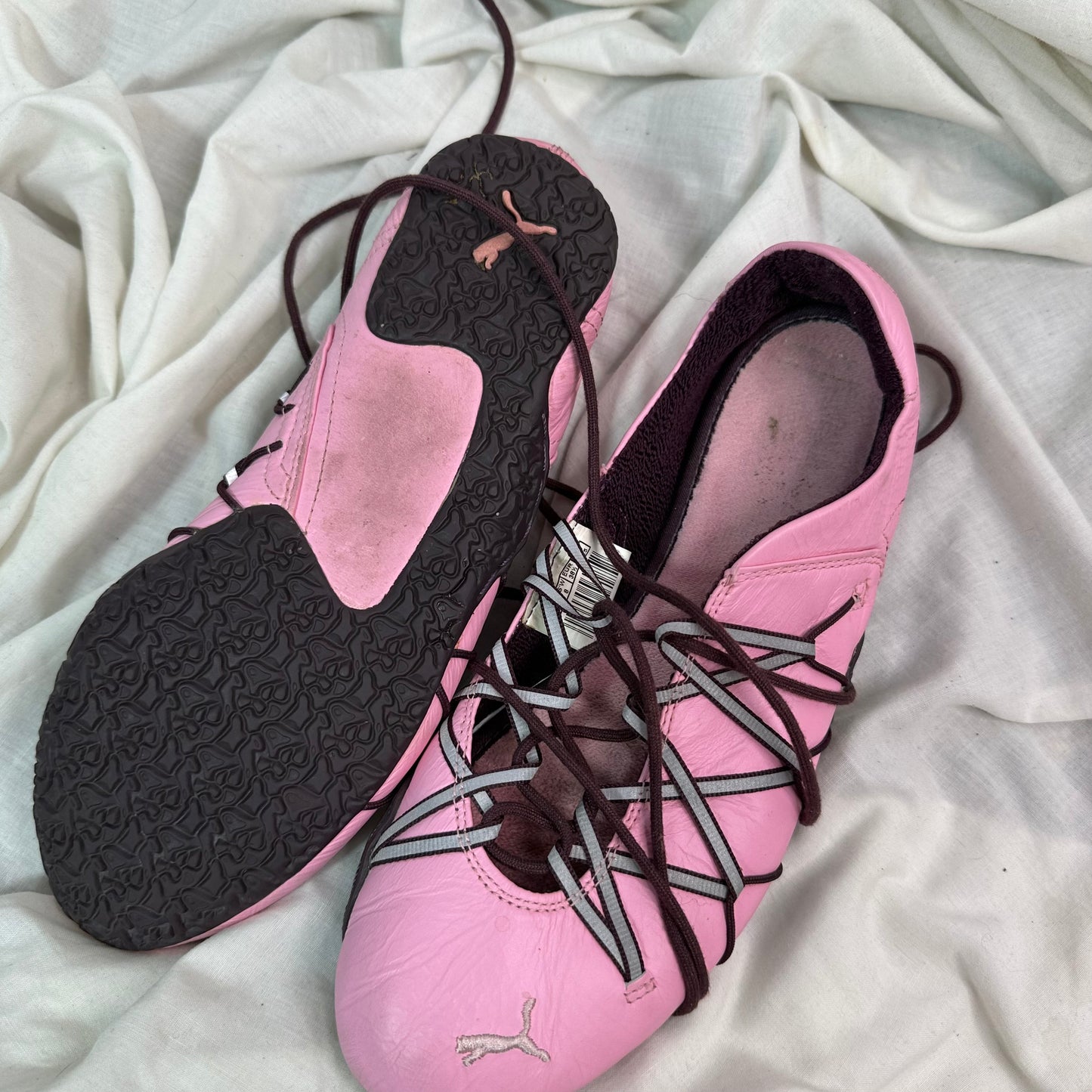 Puma Vintage Wrap Lace Up Ballet Flats