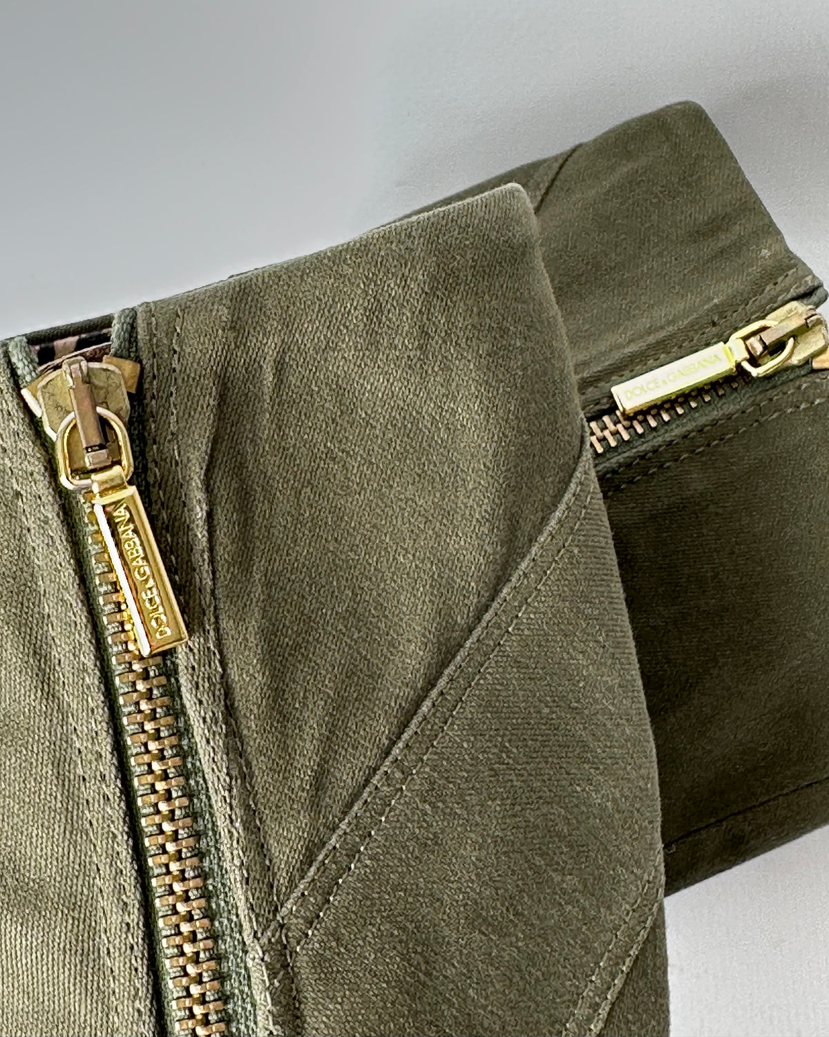 Dolce Gabbana Vintage Khaki Military Boots — 36