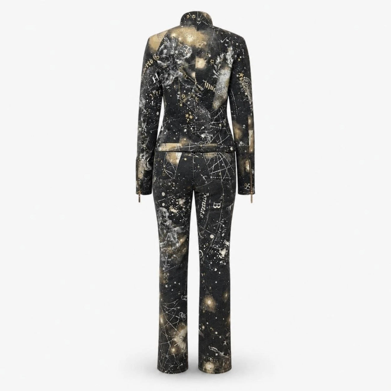 Roberto Cavalli F/W 2003 Constellation Zodiac Denim Set — M
