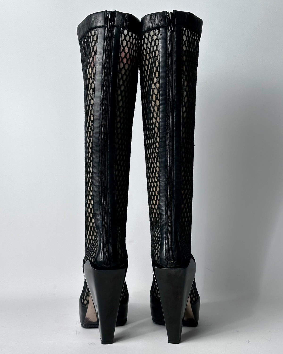 Versace F/W 2012 Vintage Mesh Boots — 39
