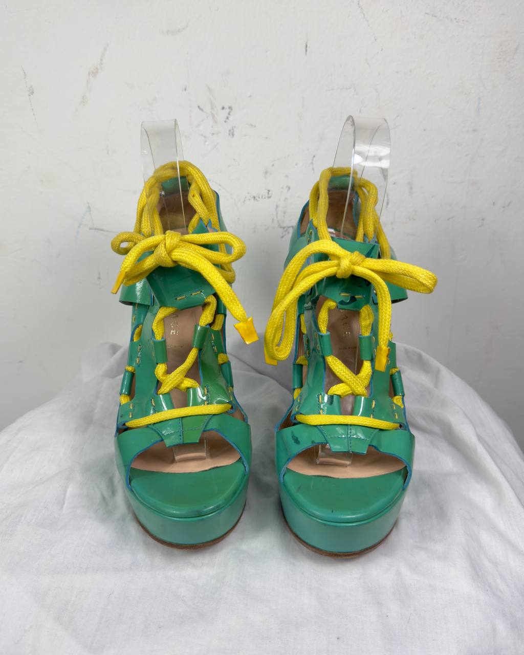 Versace 2011 Gladiator Wrap Lace Up Heels — 38/39
