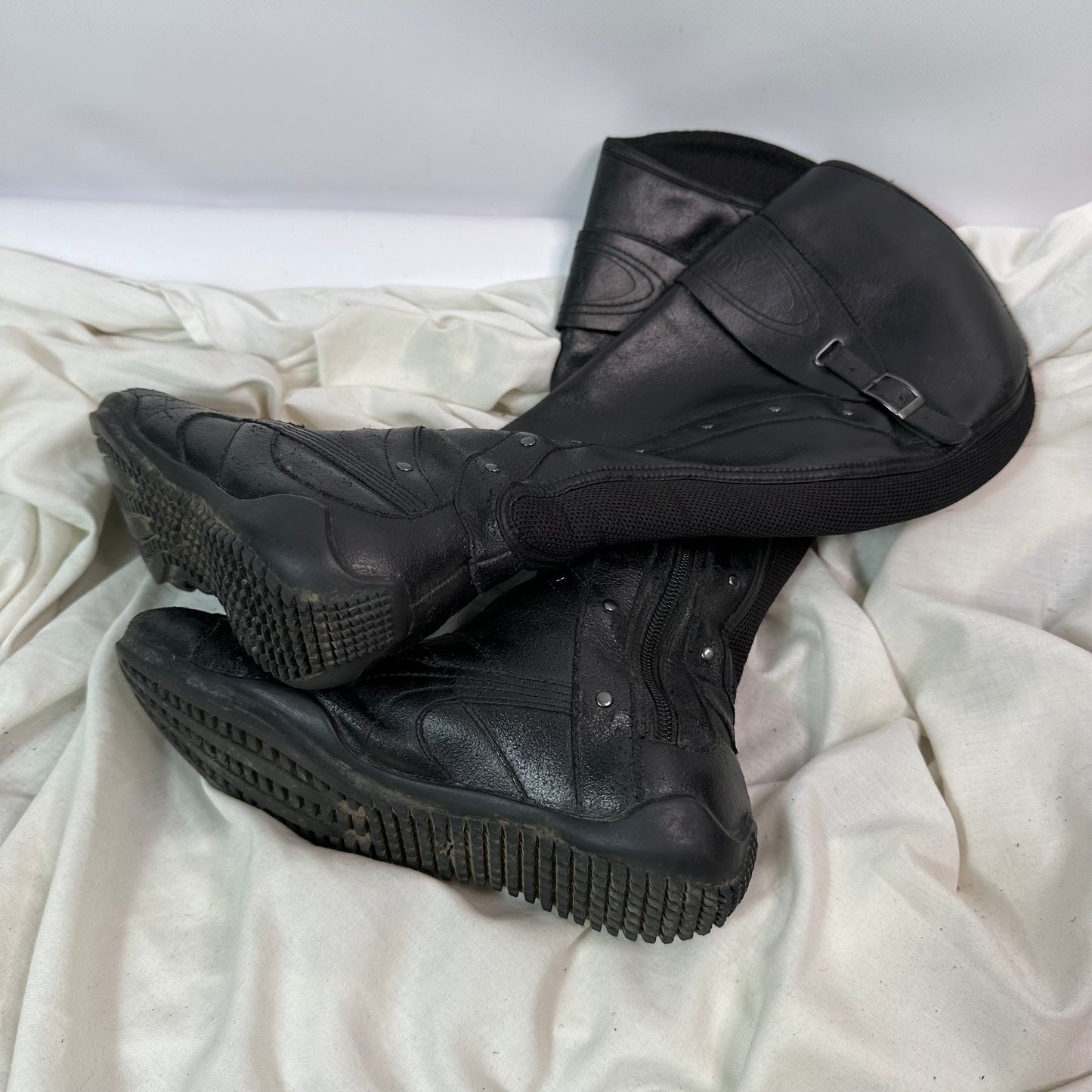 Puma Vintage Leather Moto Biker Boots