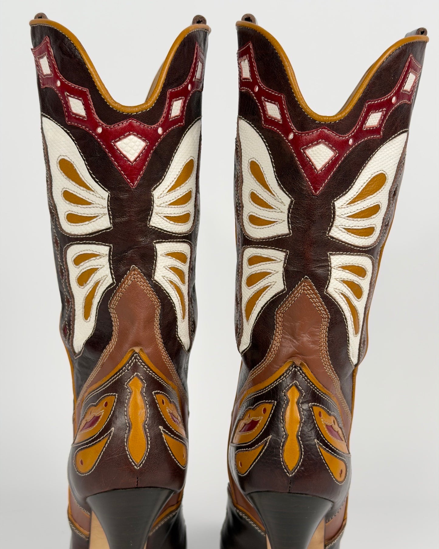 D&G SS04 Cowboy Butterfly Boots — 37