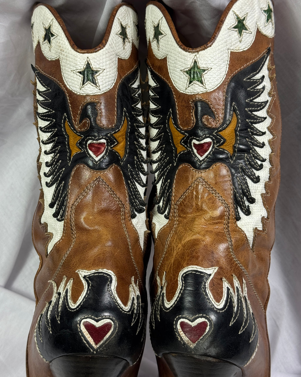 D&G SS04 Cowboy Boss Hearts Boots — 38