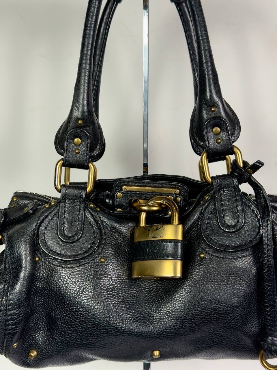 Chloe 2000s Paddington Lock Leather Bag