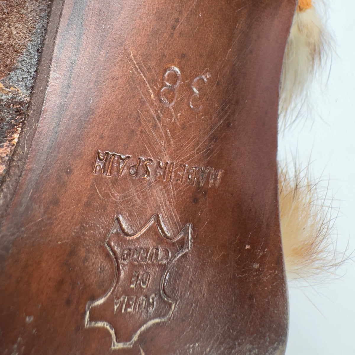 El Dante’s Couture Vintage Fur Boots — 38