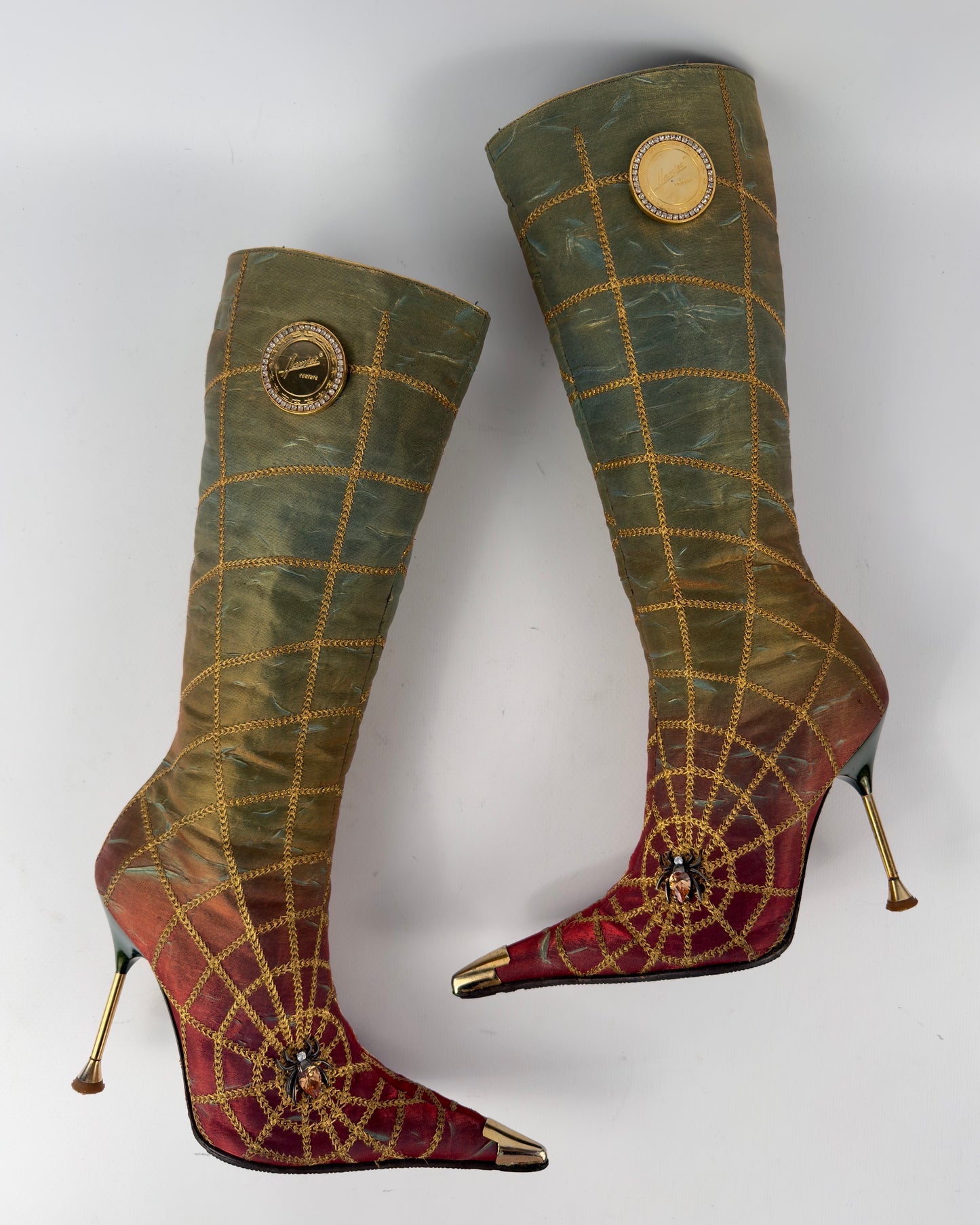 Hamlet Couture Spiderweb Vintage Italian Boots — 35/35.5