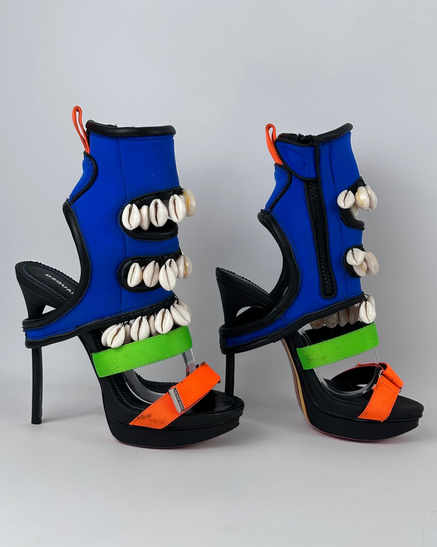 Dsquared Spring 2016 “Surfer’s Paradise” Seashell Heels — 38