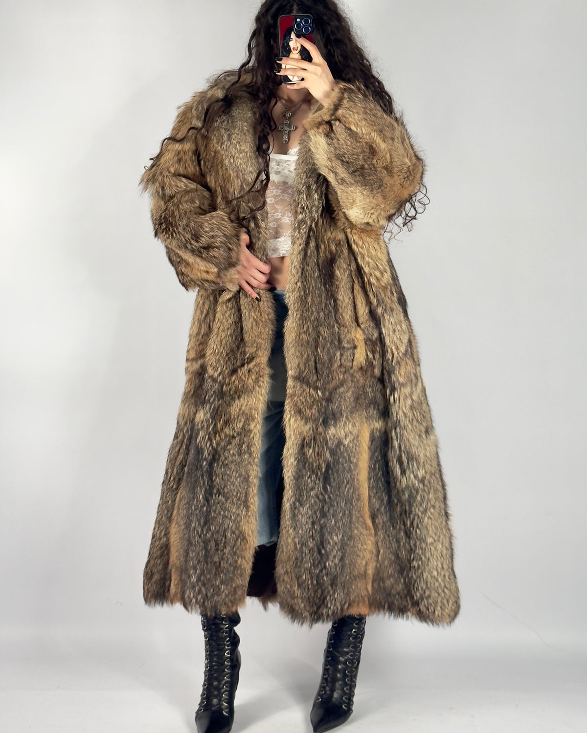 Vintage Fur Coat — S/XL