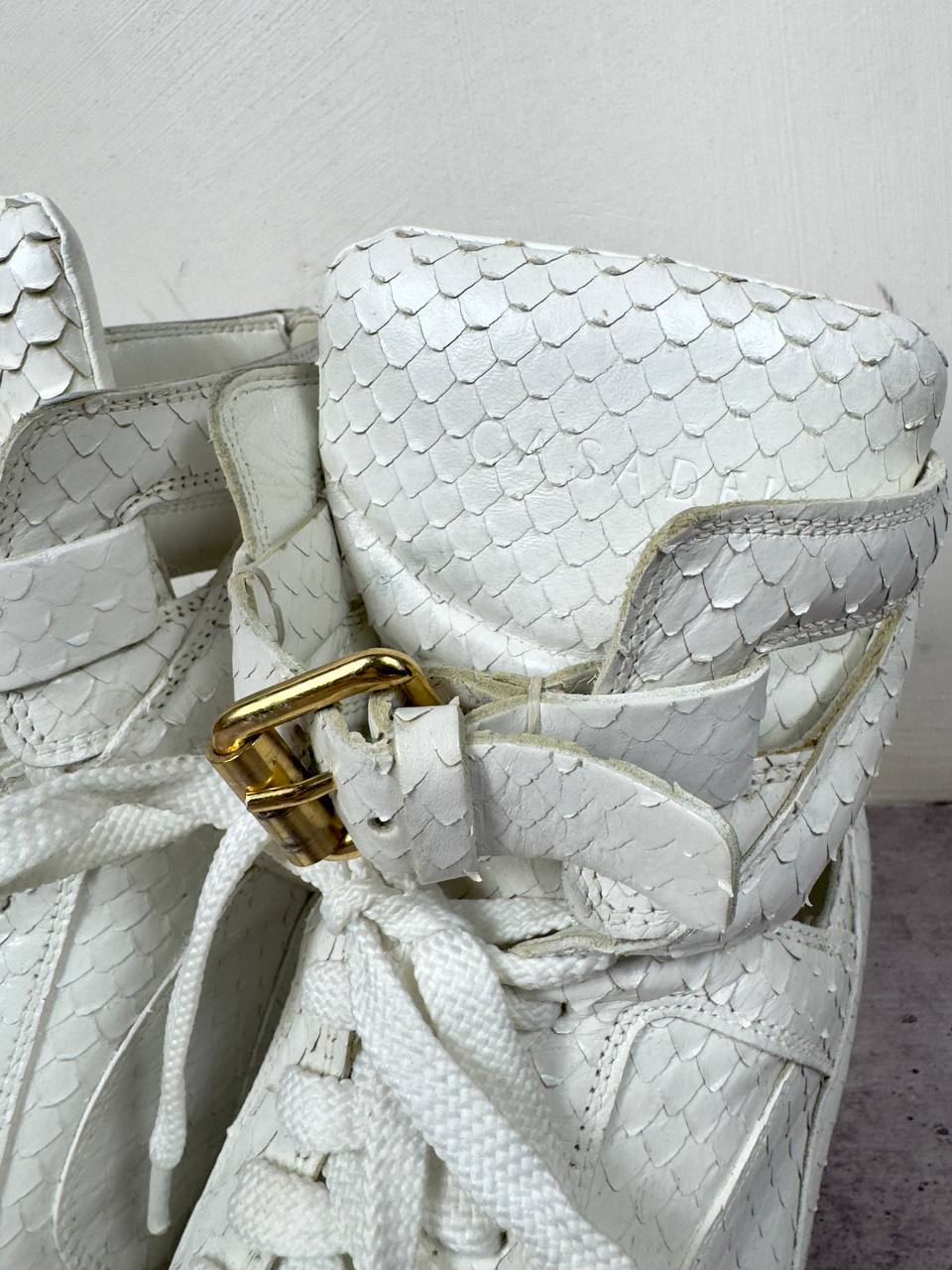 Casadei Vintage Python Wedge Sneakers 39/39.5 RRP1000$+
