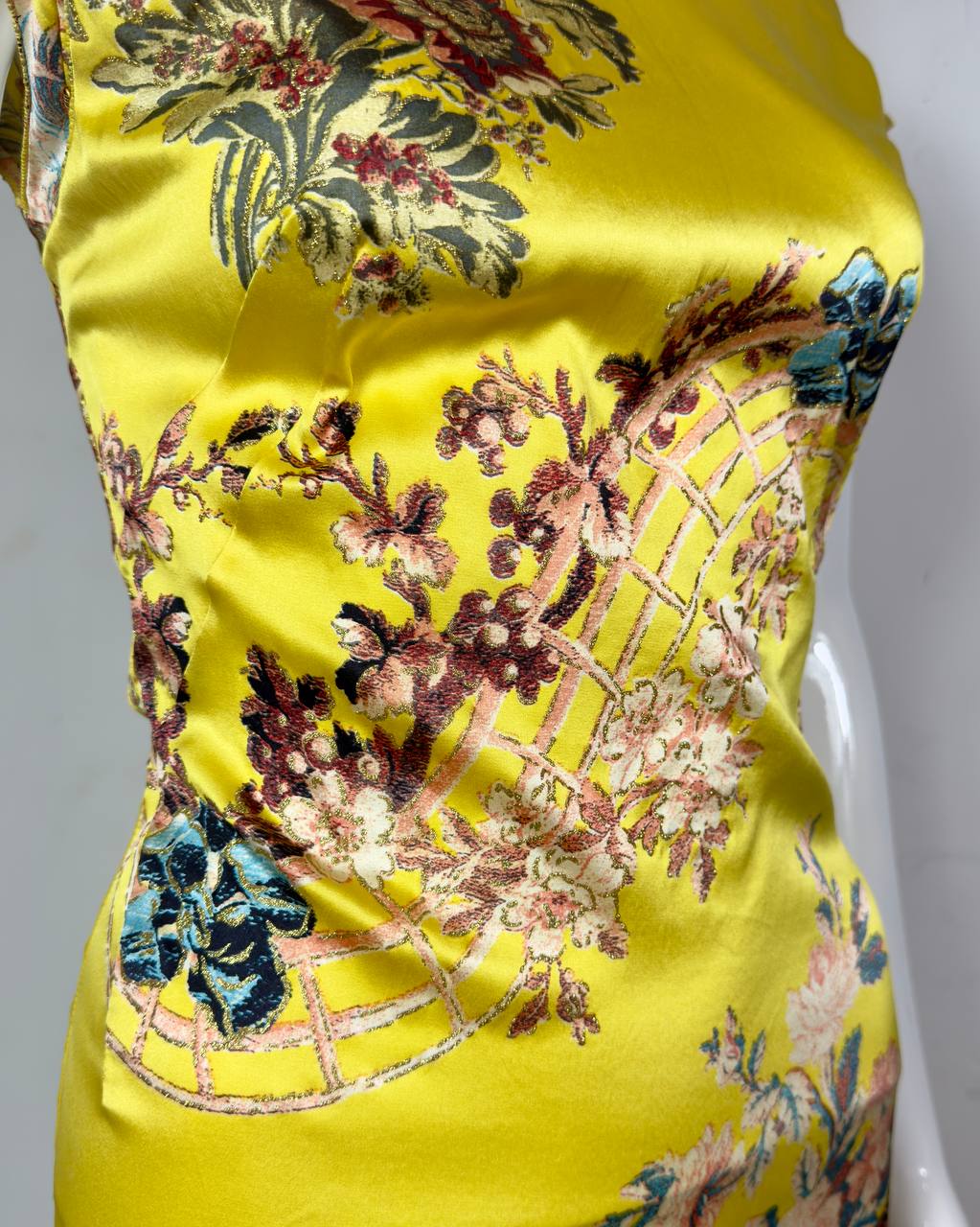 Roberto Cavalli S/S2003 Iconic Chinoiserie Silk Dress