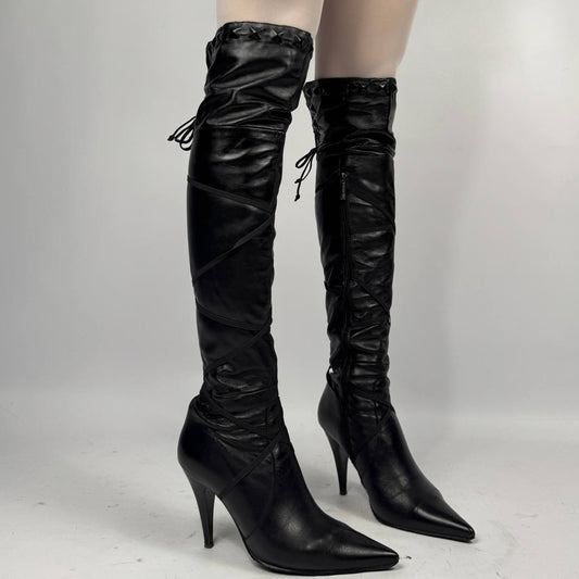 Vintage Italian Leather Boots — 37/38