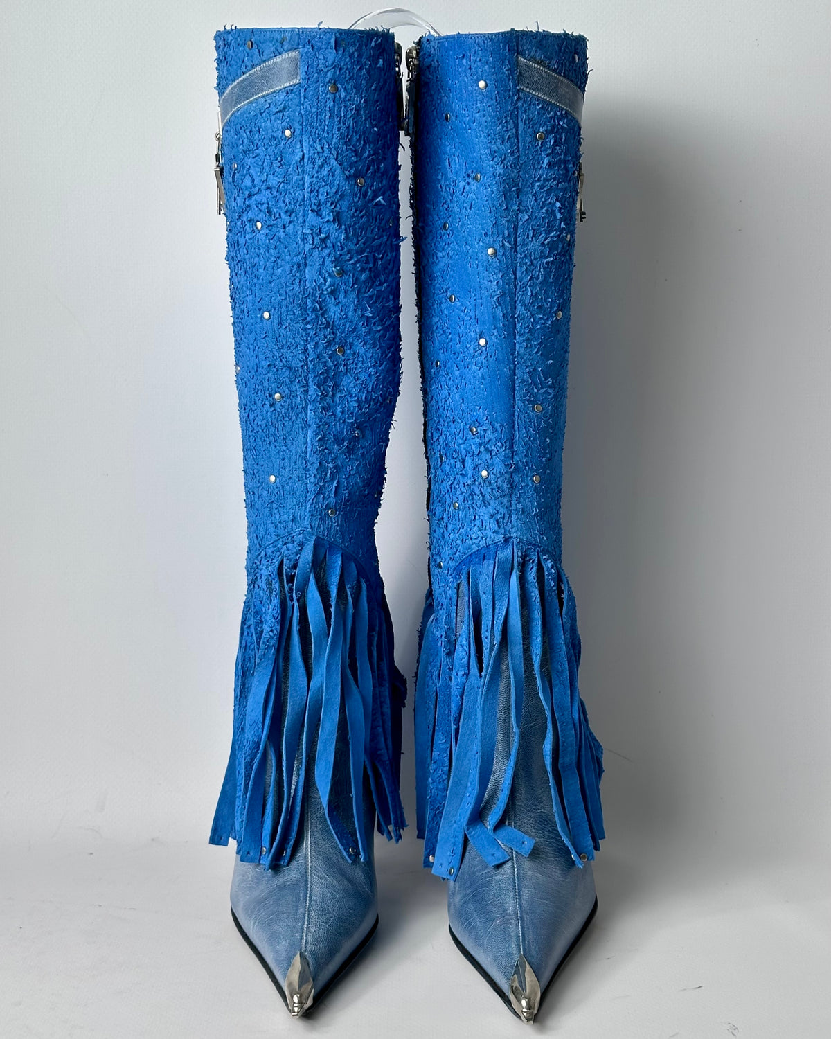 Hamlet Couture Vintage Leather Fringe Boots — 37, 37.5, 38, 38.5