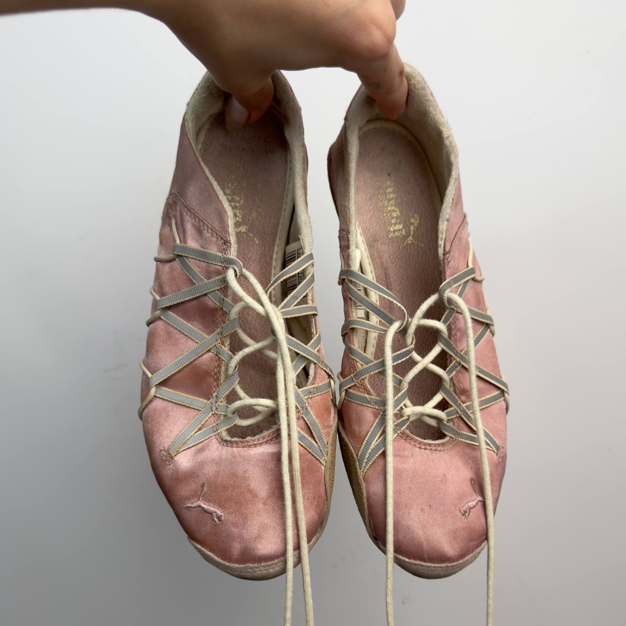 Puma Vintage Lace Up Ballet Flats — 37/38