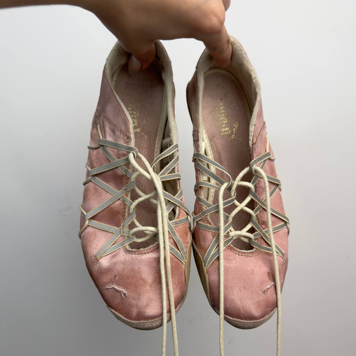 Puma Vintage Lace Up Ballet Flats — 37/38
