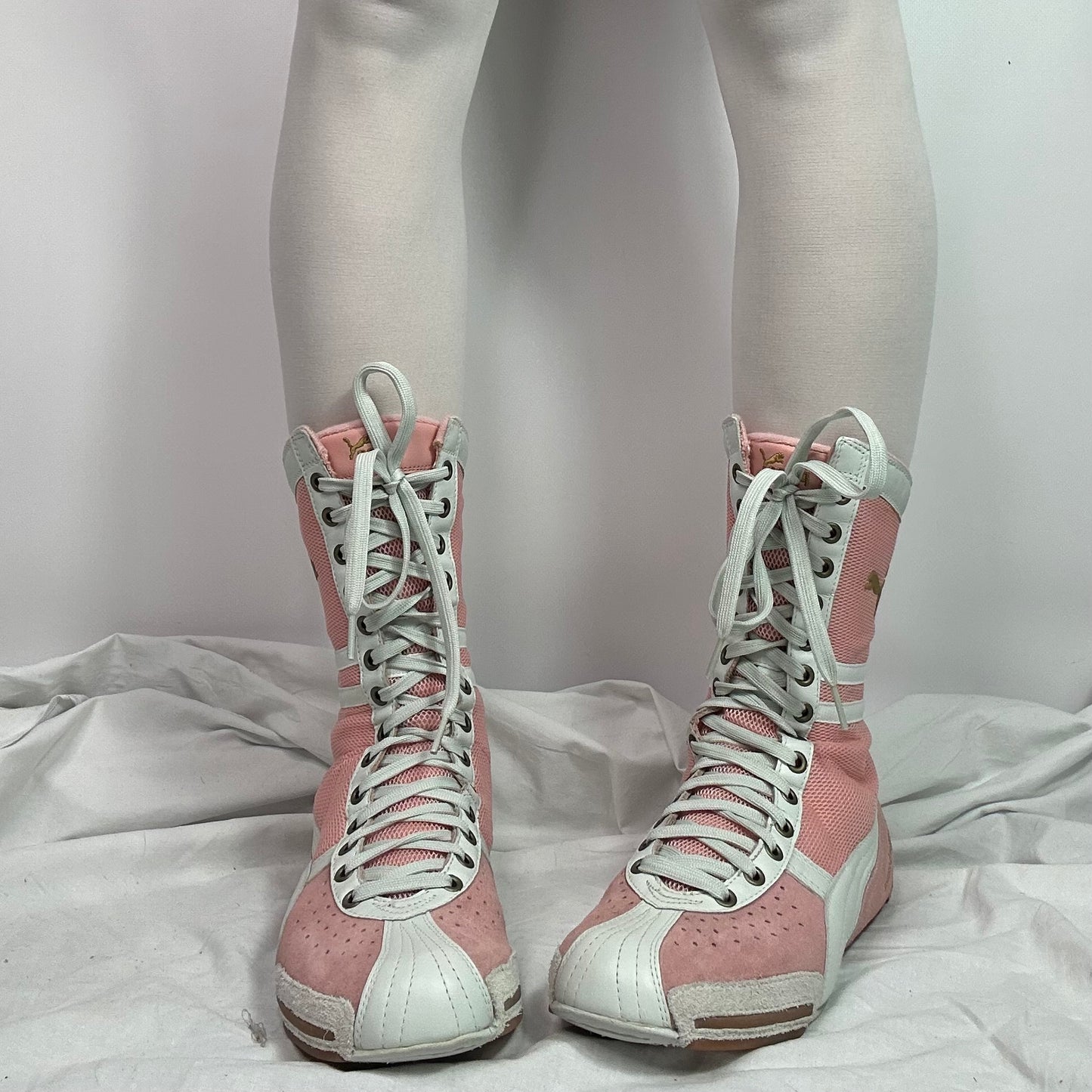 Puma 90s Vintage Pink Boxing Wrestling Boots