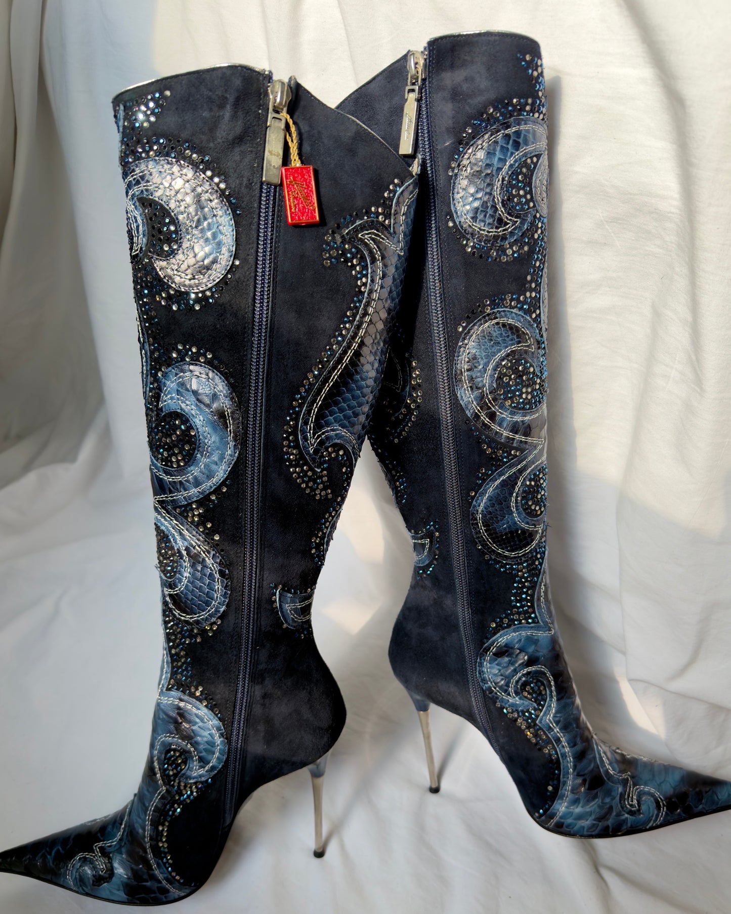 Hamlet Couture Italian Python Boots