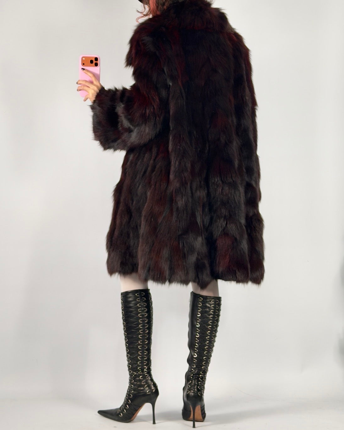Vintage Fox Fur Coat — S/L