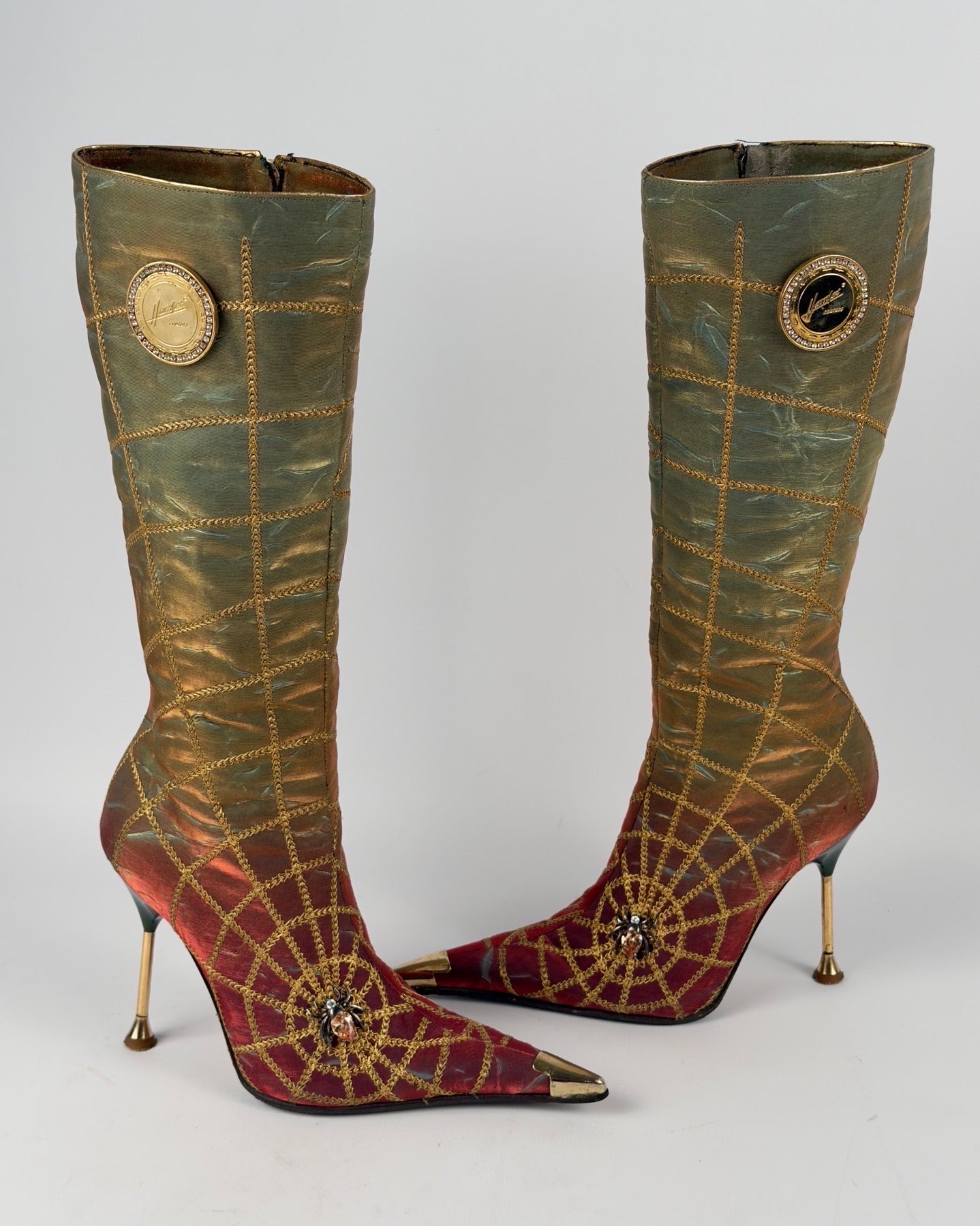 Hamlet Couture Spiderweb Vintage Italian Boots — 35/35.5