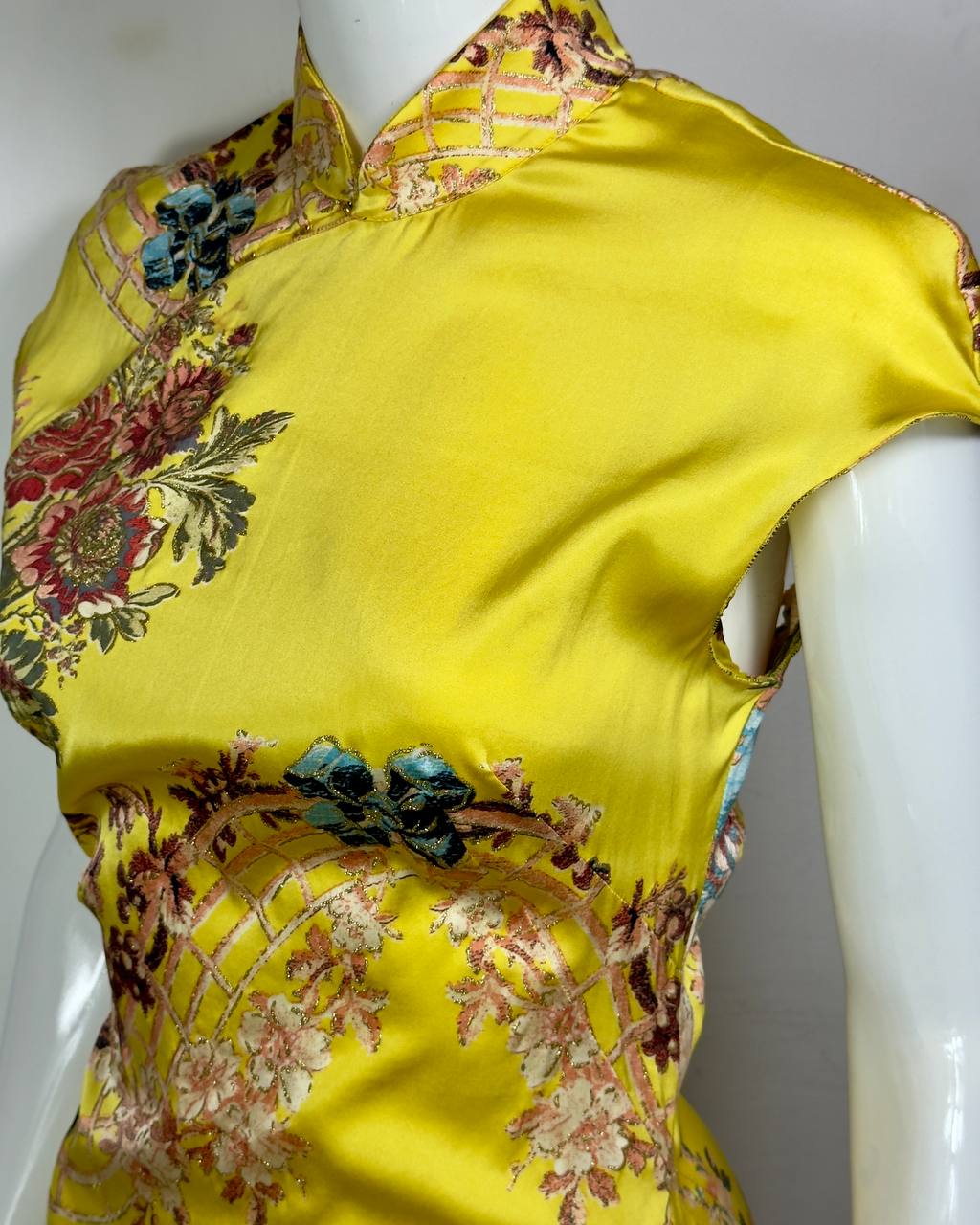 Roberto Cavalli S/S2003 Iconic Chinoiserie Silk Dress