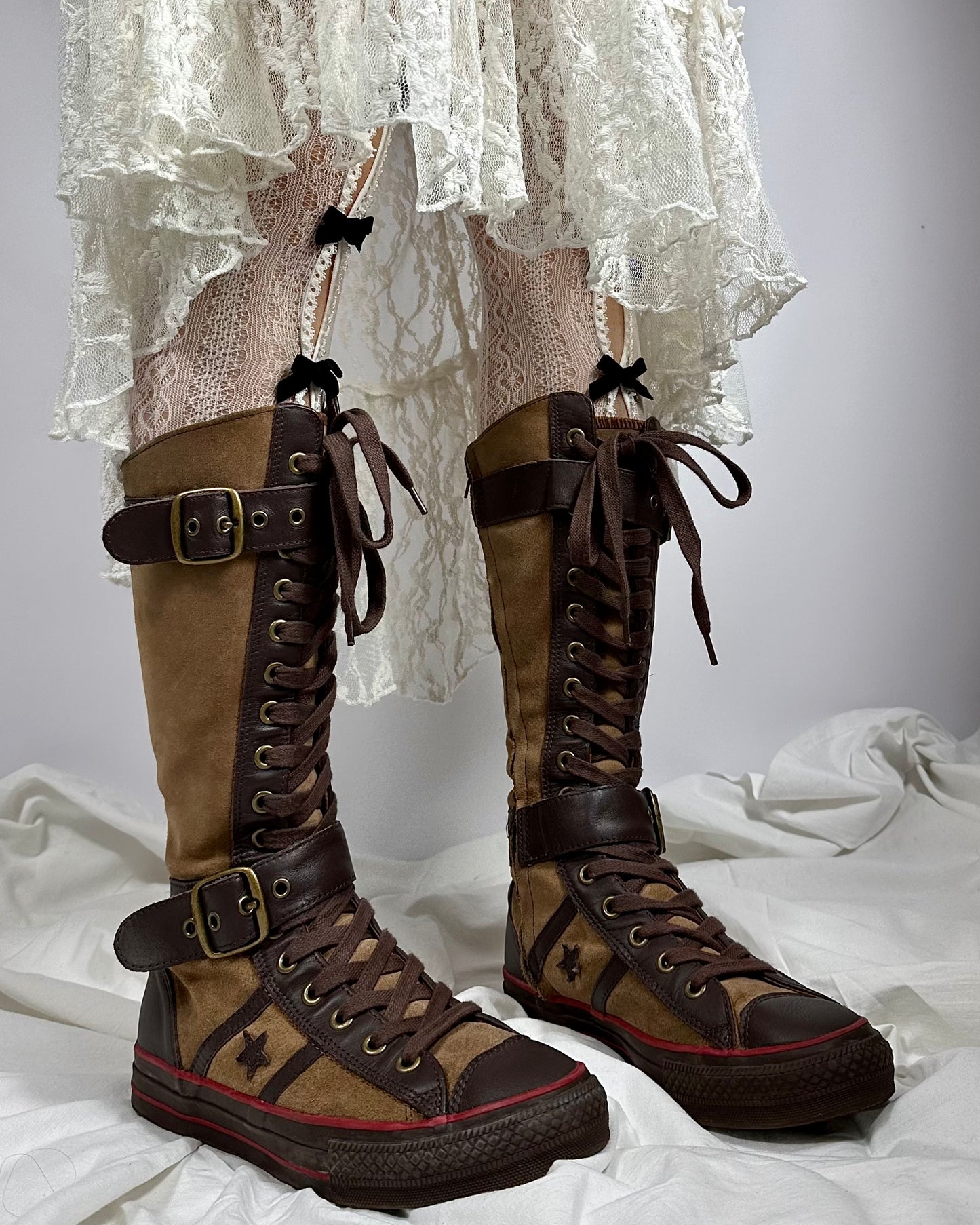 Converse Vintage Buckle Lace Up Boots 37/38 & 39.5