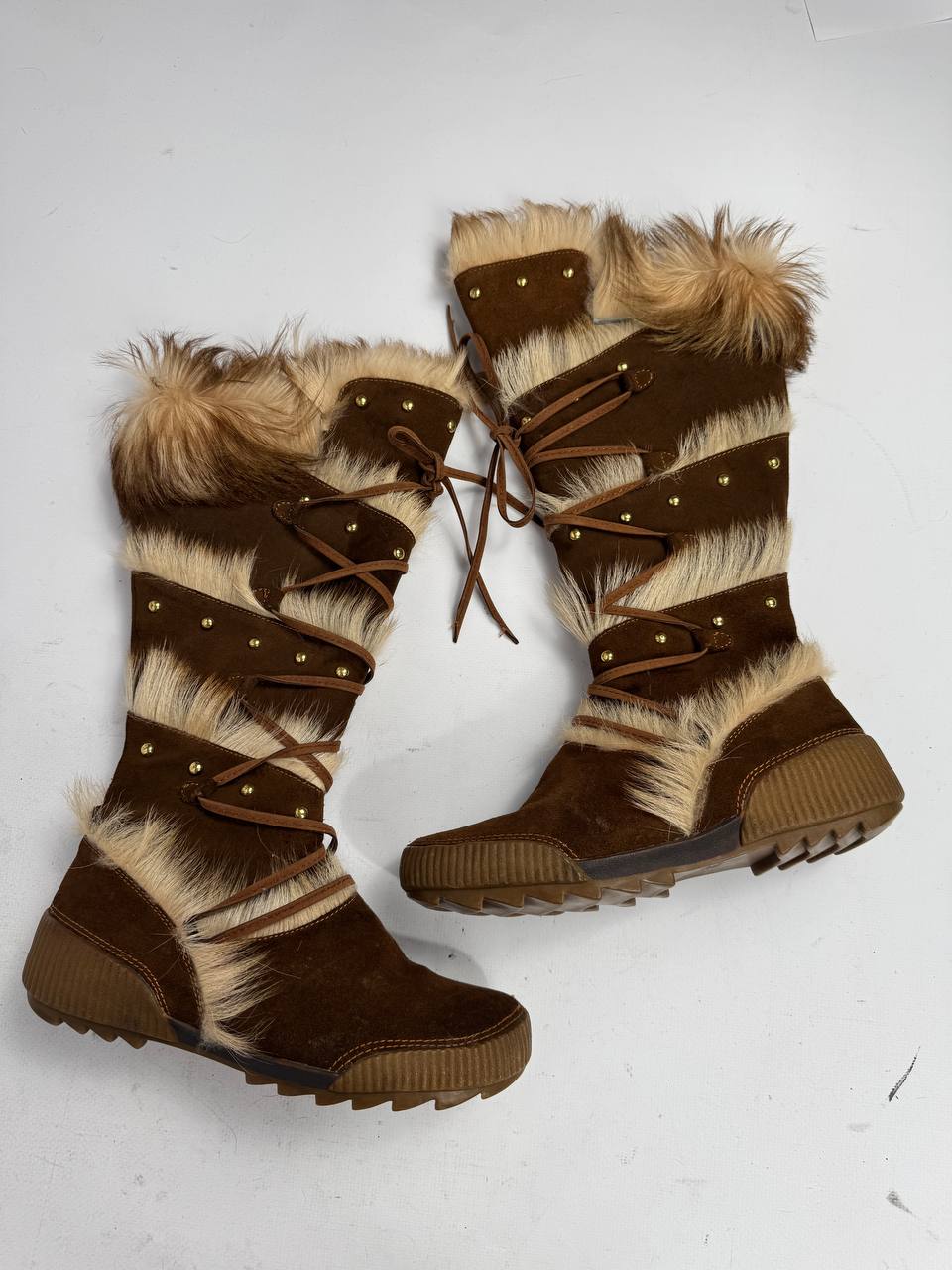 Vintage Fur Winter Boots — 40/41