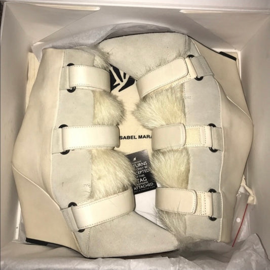 Isabel Marant AW13 Wedge Fur Boots 35