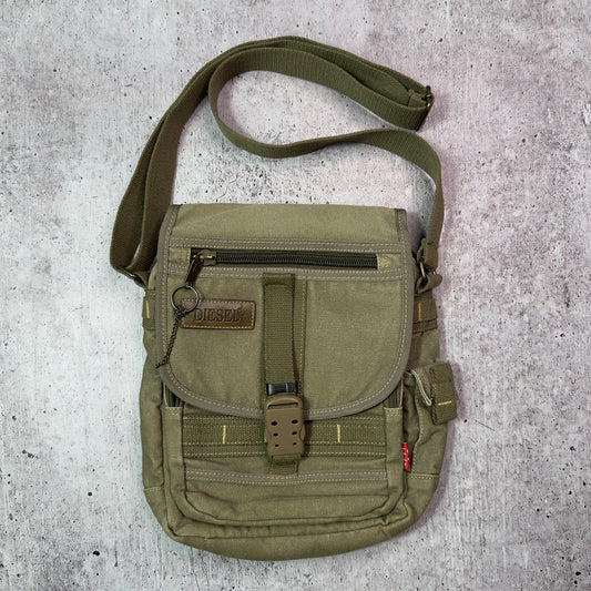 Diesel Vintage Khaki Crossbody Bag